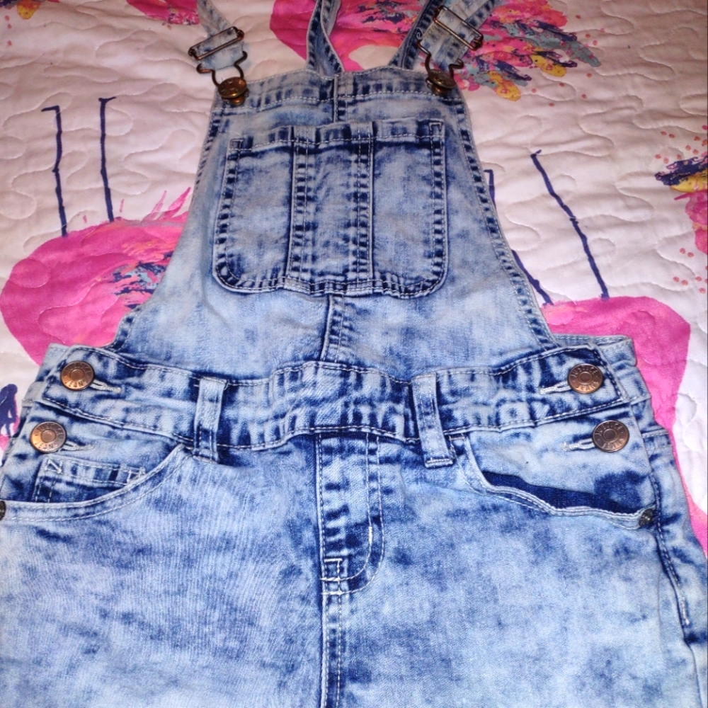 VINTAGE GIRL'S SZ 10 JUSTICE SHORTALLS